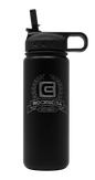 Rockwell Warrior Flask - Double Walled - Stainless Steel Flask - (BLACK)