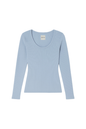 Maia Scoop Neck Pointelle Top