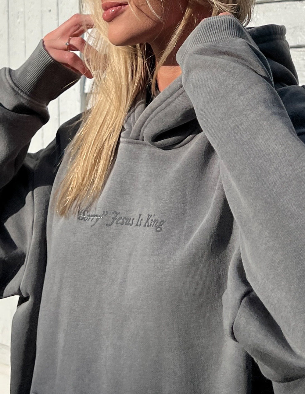 Not Sorry Jesus Is King Unisex Hoodie