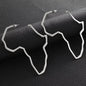 African Map Outline Drop Earrings
