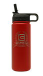Rockwell Warrior Flask - Double Walled - Stainless Steel Flask - (Valor Red)