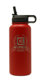 Rockwell Warrior Flask - Double Walled - Stainless Steel Flask - (Valor Red)