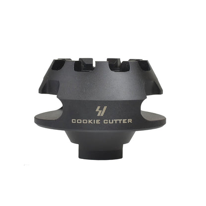 Cookie Cutter Muzzle Brake | Single Chamber Design to Eliminate Recoil Force | For AR/ AK pistols