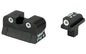 Trijicon Tritium Night Sight |  Fits Colt 1911 |  Green/Green |  3 Dot |  .125 Tenon