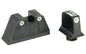 Trijicon Suppressor Sight Height |  Green Front Sight with Orange Rear Lamps |  Fits Glock 17/19/22/23/26/27/31/32/33/34/35/37/38/39 |  Black