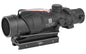 Trijicon ACOG |  4x32 |  Dual Illuminated Red Chevron |  USMC Rifle Combat Optic (RCO) for M4 and M4A1 (14.5 in. Barrel) |  With TA51 Mount
