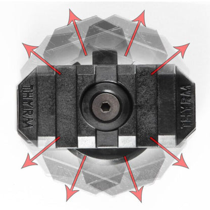 Thyrm VariArc | 360 Degree Helmet Light Mount with Integrated Picatinny Rail