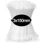 100 PCS Self-locking Plastic Nylon Tie Black Fastening Strap Cable-Tie-Set Cable Zip Tie Fastening Ring Zip Wraps Strap Tie