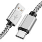 Nylon Data Cable Fast Charger USB A to Type C Charging Cable For Huawei Samsung   Android phone TypeC Charging Device 1M 2M 3M