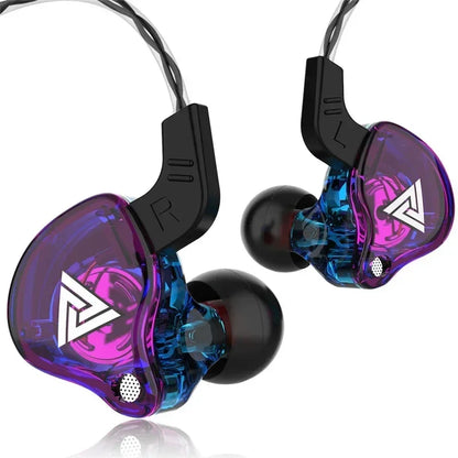 3.5MM Headset Music Earbuds In Ear With Mic Original QKZ AK6 Copper Driver HiFi Wired Earphone Race Sport Headphone Bass Stereo