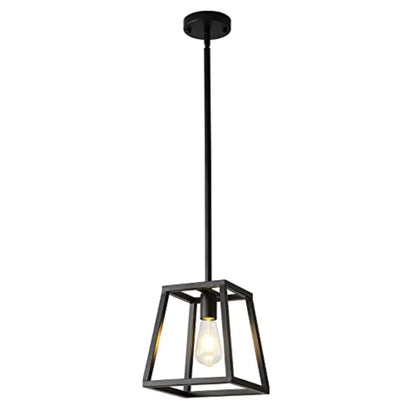 Pendant Light, Mini Rectangle Chandeliers, Pendant Lighting for Kitchen Island Living Room 1-Light Industrial Pendant Lighting
