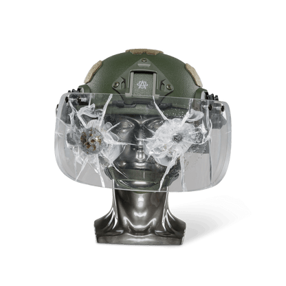 Ballistic Helmet with Face Shield | NIJ Level IIIA+