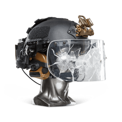 Ballistic Helmet with Face Shield | NIJ Level IIIA+