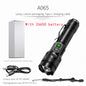 High Power LED Flashlight Type-C USB Rechargeable Long Range Tactical Torch Strong Light Lamp Outdoor Ultra Powerful Flash Light