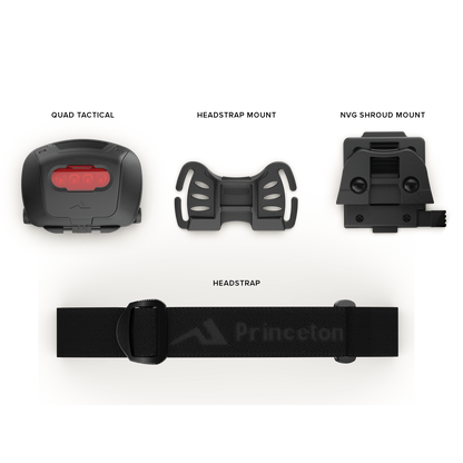 Princeton Tec Quad Tactical MPLS | 78 Lumens Headlamp | Made in USA