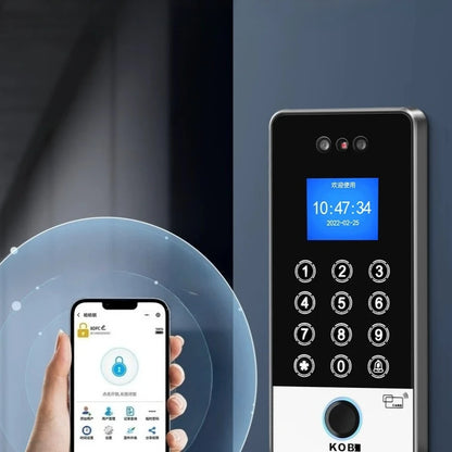 KOB Dynamic Face Access Control All-in-One Machine Swipe Card Password Fingerprint Remote Access Control WIFI Mini Program