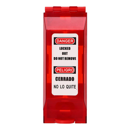 Sturdy PC Plastic Safety Lockout Padlock With Wall Cover Fit For Electrical Equipment Energy Lockout Tagout Operation