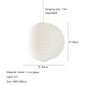Modern Minimalist White Rice Paper Ball LED Chandelier Restaurant Tea Room Living Room Bedroom Pendant Lamp Home Decor Lighting