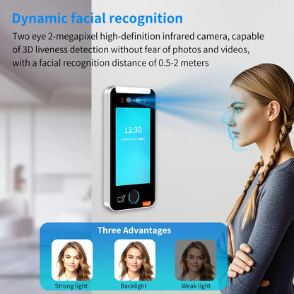 Lucking Door AI520KS LAN TCP WIFI Smart Life App Dynamic Face Recognition Attendance for Fingerprint Access Control System