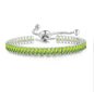 Black Iced Out Crystal Tennis Bracelets For Men Women Rectangle Zirconia Adjustable Chain on Hand Hip Hop Hippie Jewelry DZH051