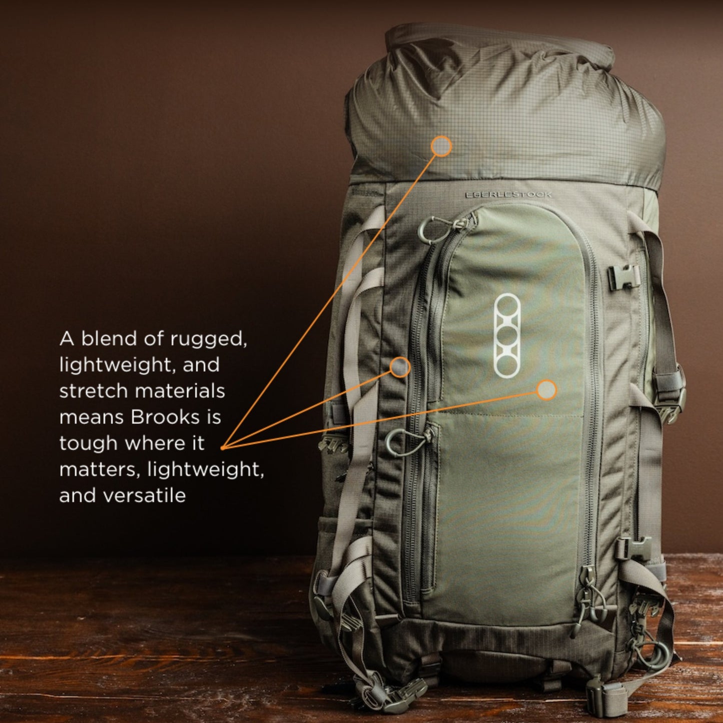 Eberlestock Brooks 7000 | Lightweight w/ EMOD Lid & Hydration Bladder Sleeve