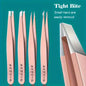 1/4pcs Set Professional Eyebrow Hair Removal Splinter Tweezers Set Perfect For Very Effortless and Relaxed to Remove