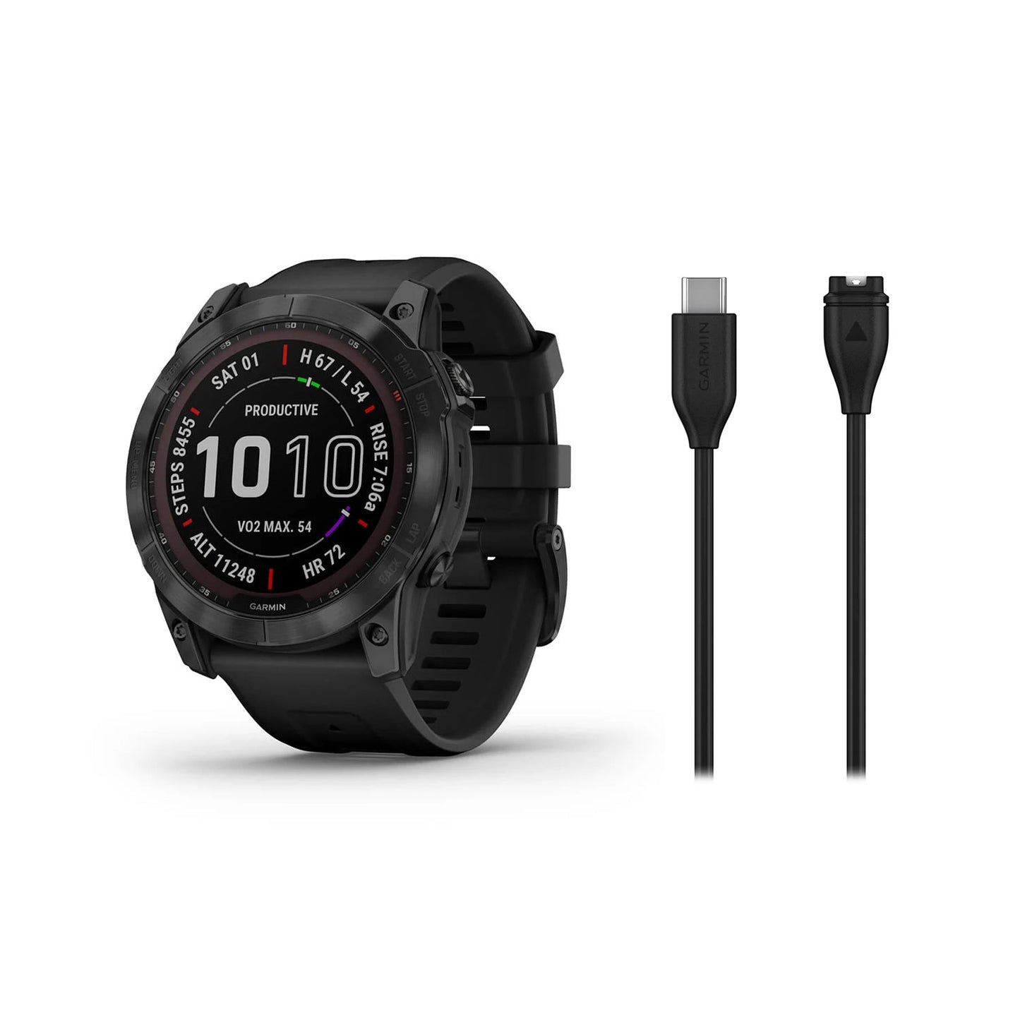 Garmin Fenix 7X Sapphire Solar | GPS Smartwatch w/ Flashlight