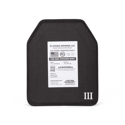 NIJ Level III+ Body Armor Plate | AR-15 & AK-47 Rifle Protection