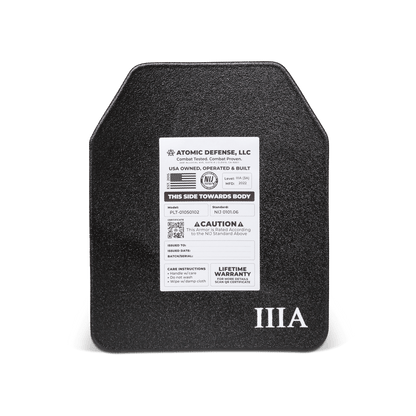 NIJ Level IIIA+ Body Armor Plates | ESAPI | Hard & Soft